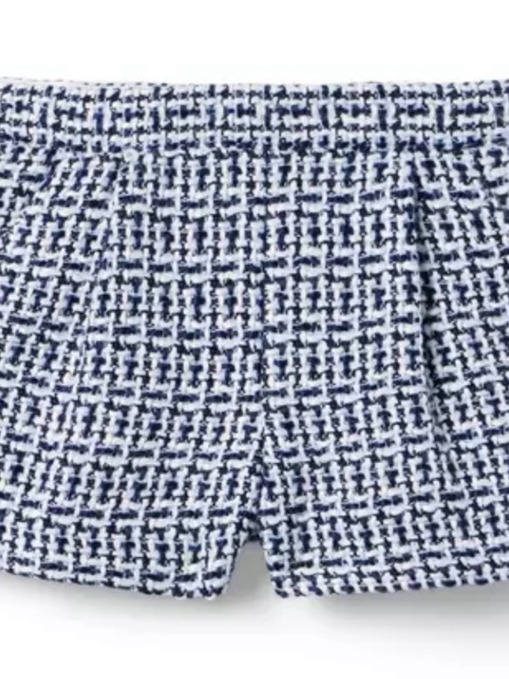 Janie and Jack Navy and White Tweed Shorts
